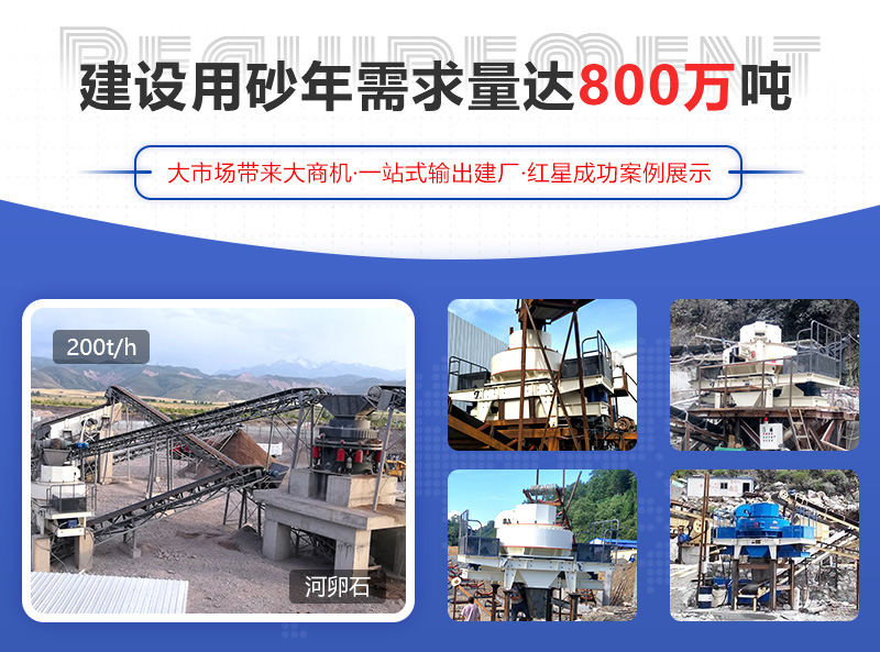 河卵石制砂項目成功案例，可提供參觀現場